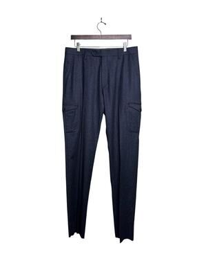 Maurizio Baldassari Brera Wool Cargo Trousers Grey 52